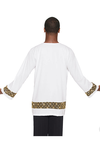 Eurotard 85134 Unisex Divine Royalty Praise Tunic White/Gold
